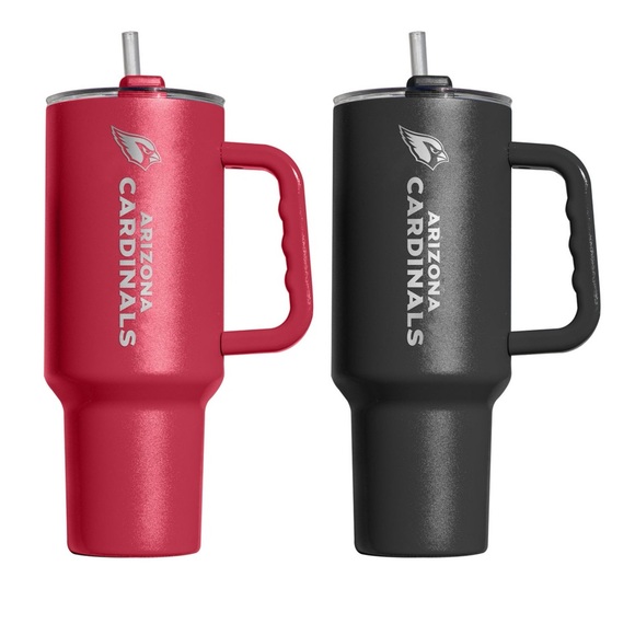 2X 40oz vacuum insulated double wall tumbler officially license Arizona Cardinal - Picture 1 of 6
